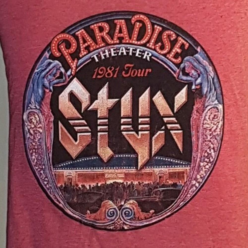 Популярный Styx Paradise. Театр 1981 Тур Концерт Все Размеры 20D51 Унисекс Футболка