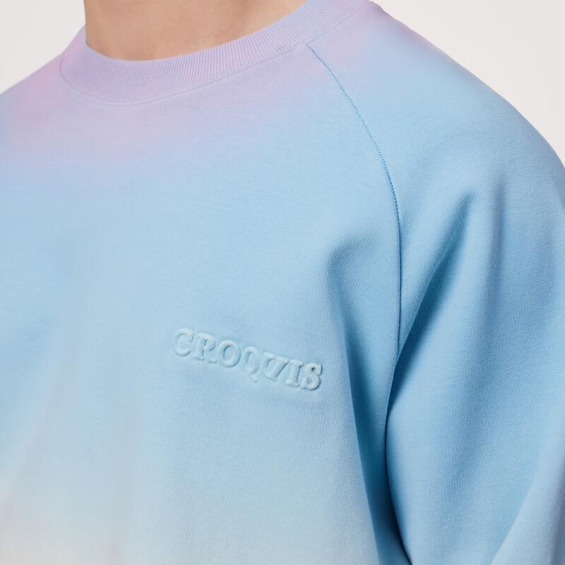 Мужской свитшот Croquis 2024 Весна Градиент Свободный крой
