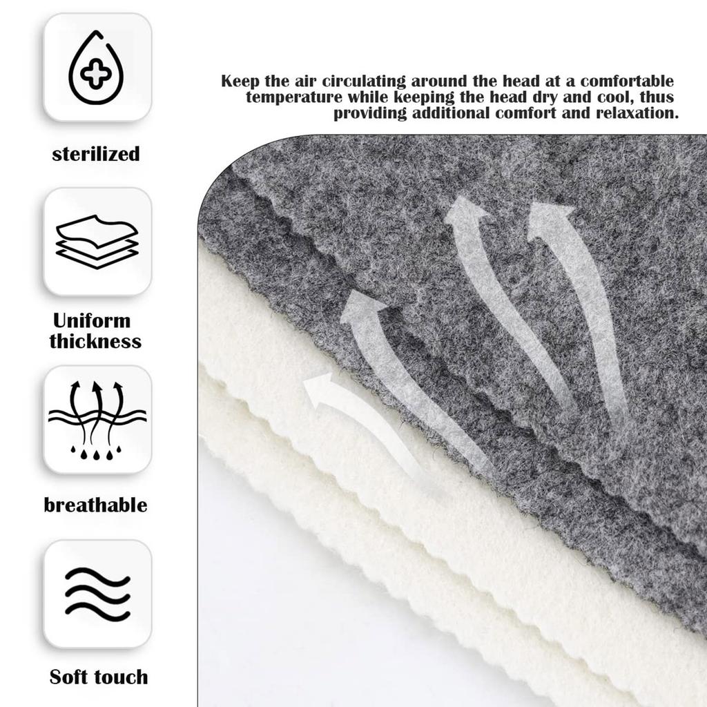 2PCS Sauna Hats Felted Wool Caps Spas Headwear High Temperature Resistant Hat Perfect for Steam Baths and Showers