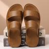 Fashion Stylish Summer Beach Slippers Men Double Buckle Slip-On Sandals Nonslip Male Half Drag Leisure Walk Slides Men Wading Aqua Shoes