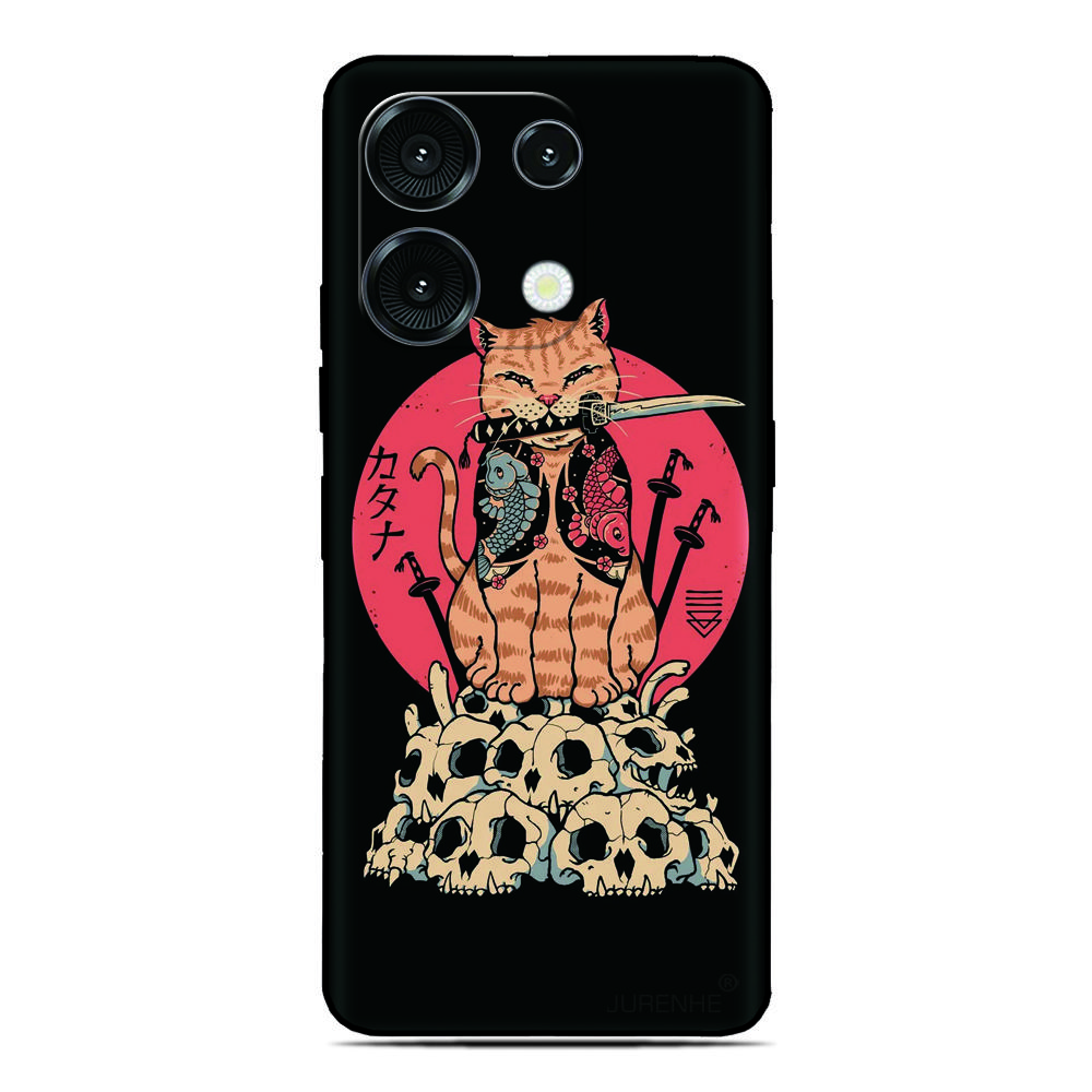 Samurai Mask Phone Case For Oukitel C69 C3 C2 C68 C62 C61 C57s C57 C58 P1 C1 Pro C59 C53 C51 C50 C38 C36 C35 C21 WP50 Cover