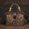 Vintage Luxury Handbag Handmade Leather Carved Women Bag Versatile Female Shoulder & Crossbody Bags