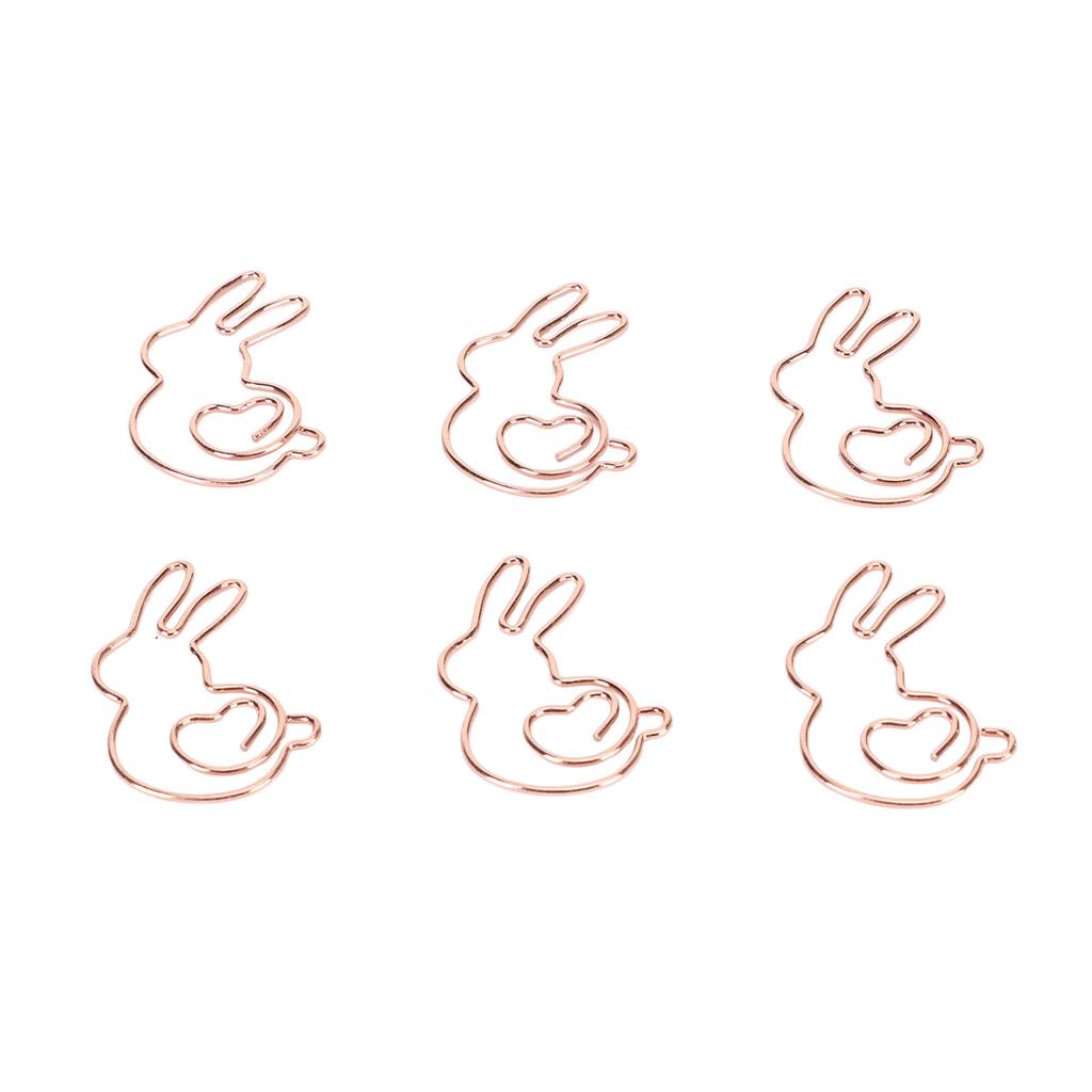 160 шт. детские скрепки в стиле кролика, сглаживающие прочные металлические изысканные золотые милые скрепки для 
