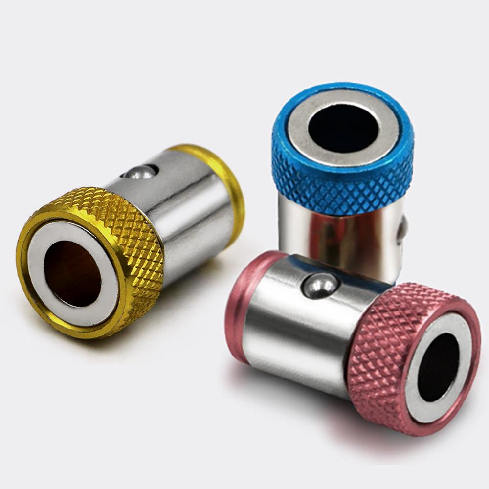 3 Pcs Magnetic Screw Bit Holder Alloy Electric Screwdriver Bits Head Magnetized Ring Anti-Corrosion for Phillip Bit Magnetizer