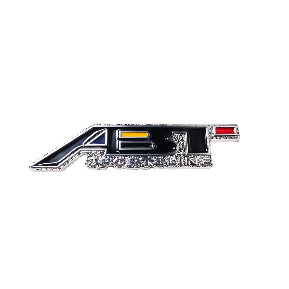 3D Metal ABT Logo Car Front Grill Emblem Rear Trunk Badge Sticker For sq A1 A2 A3 A4 B8 8P A5 A6 A7 A8 Q3 Q5 Q7 Accessories