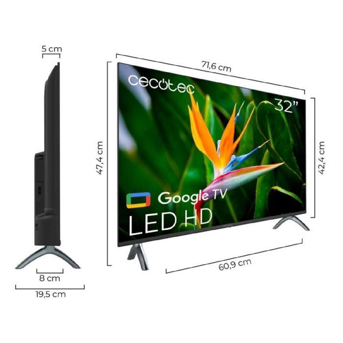 32 Inch LED TV - CECOTEC - Series A4 ALH40032S - Google TV - Dolby Audio - HDR10