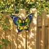 Metal Butterfly Wall Art Decor for Garden Yard Patio, Large Iron Fence Hanging Ornaments Sculpture, Outdoor Farmhouse Artistic Decorations