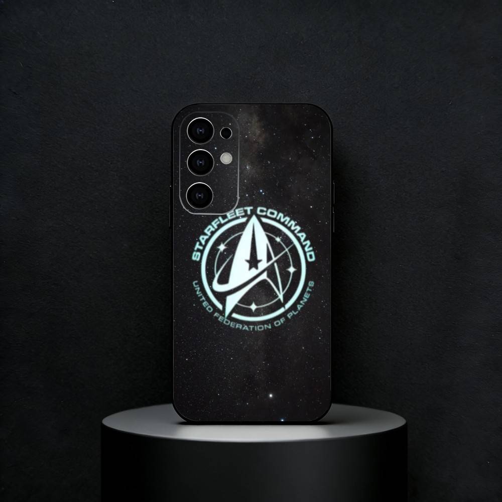 S-Star T-Trek Phone Case For Samsung S25,S24,S23,S22,S21,S20,Plus,Fe,Lite,Others Black Cover