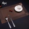4 шт./набор прямоугольных теплоизоляционных ковриков для мисок и тарелок