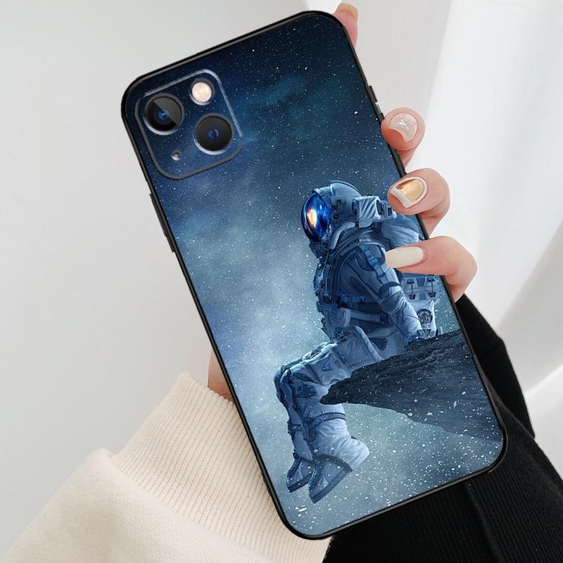 Чехол для телефона 'Астронавт Звездный Космос' Для iPhone 17 Pro Max 14 13 12 11 15 16 Pro Max mini 15 16 Plus 16e 17 Air Cover