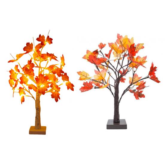 Кленовые деревья с подсветкой Сделай сам Ветки Кленовый лист Свет Осенние Украшения на День Благодарения для Дома Свадьбы Вечеринки в помещении