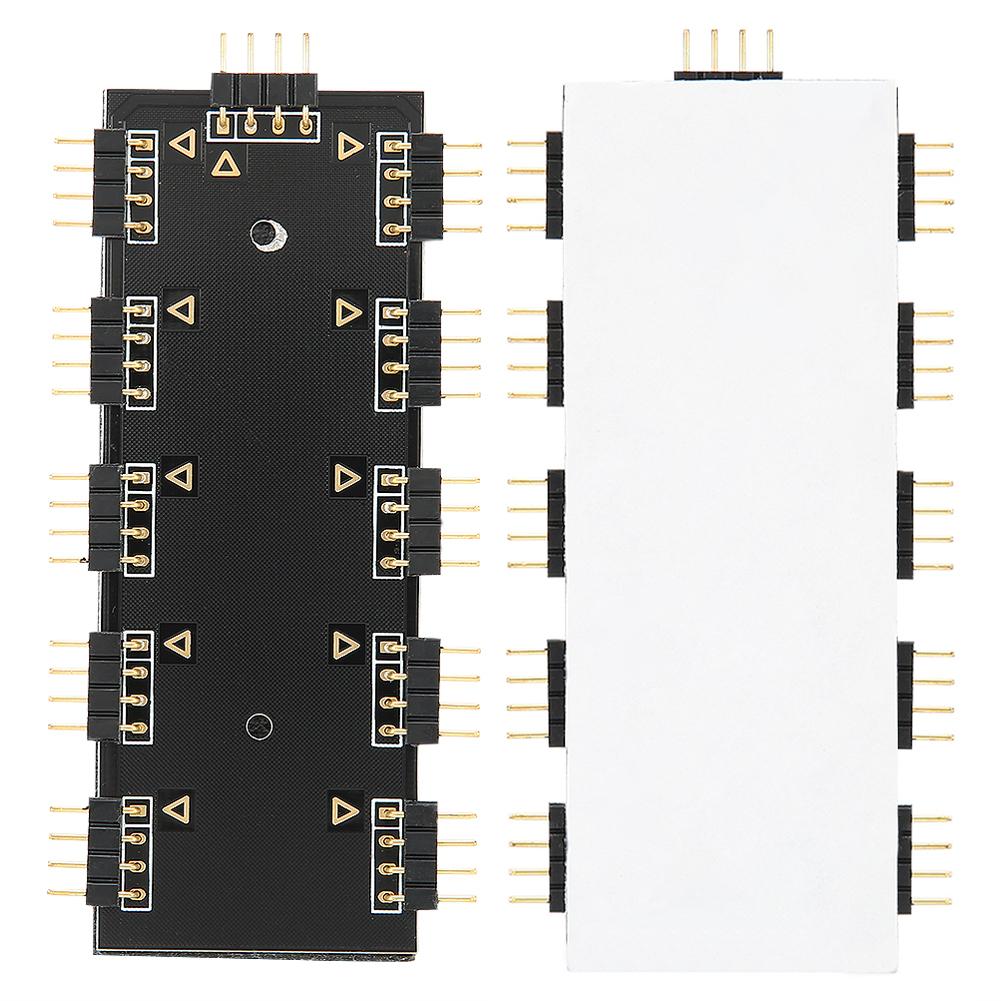 Контроллер концентратора RGB 1‑10 Контроллер концентратора RGB Корпус ПК Вентиляторный концентратор Охлаждение ЦП HUB1‑10 12 В ARUA концентратор