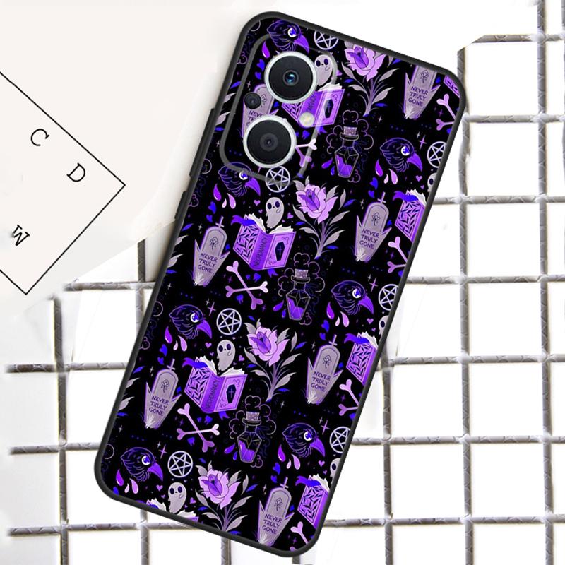 Пастельно-розовый чехол для телефона в стиле 'Girly Pastel Witch Goth' для OPPO Reno 14F 14 13 12 11 F 10 Pro 8T 7 8 Lite OPPO Find X8 X6 X5 Pro