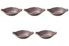 Set of 5 Brown Irregular Shape Shallow Pots X 22 X 7 Banko Ware Earthenware Pots for Direct Fire Setomonohonpo [28 Cm] Use,