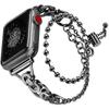 KALEBOL Metal Strap for Apple Watch Series 10 Ultra 9 8 7 SE 6 5 4 3 2 1 46mm 49mm 45mm 44mm 42mm Beaded Watch Band