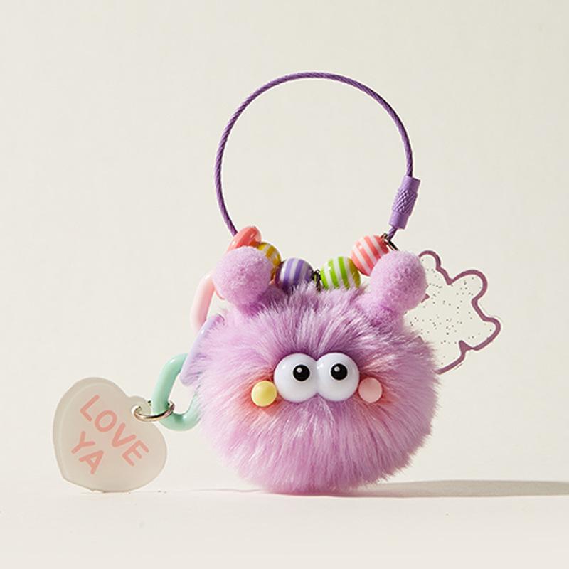 Очаровательный плюшевый брелок-подвеска в виде божьей коровки