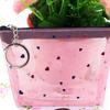 Zipper Transparent Coin Purse Candy Color Card Storage Bag Simple Small Wallet  Lady