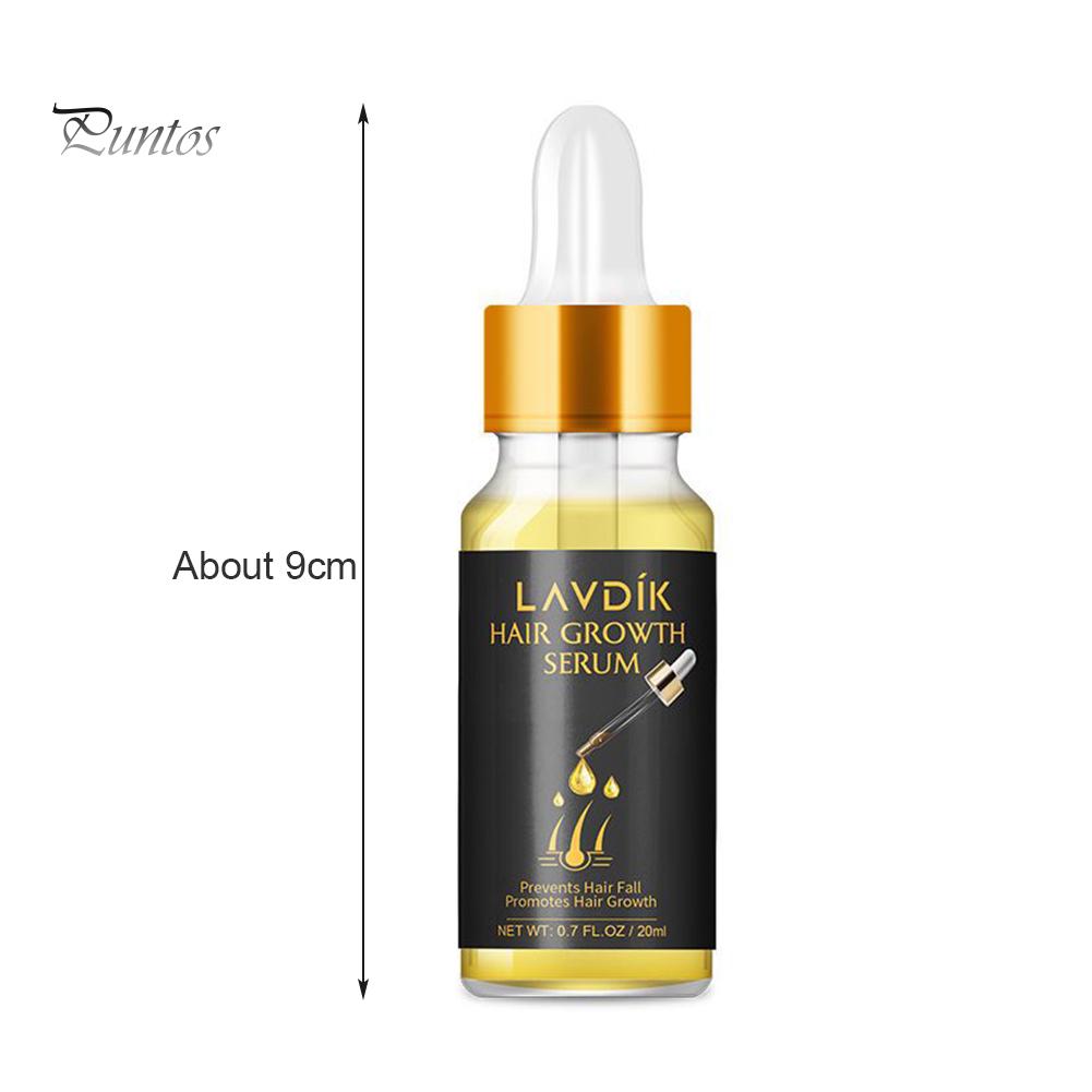 Puntos LAVDIK 20 мл Сыворотка для роста волос Эфирное масло Ремонт поврежденной питательной жидкости