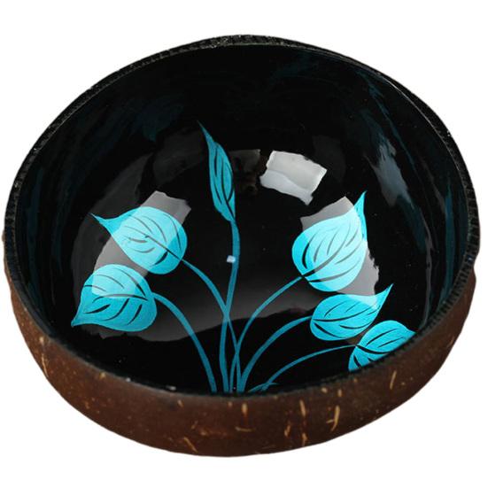 Листовой узор из натуральной скорлупы кокоса, чаша для хранения конфет, контейнер, украшение для дома