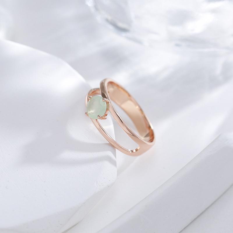 Изумрудные циркониевые кольца для женщин Kinel, простой дизайн, изысканные ювелирные изделия, легкое подходящее кольцо
