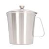 Thick 304 Stainless Steel Measuring Cup with Marking Handle Lid for Milk Frothing Latte Art