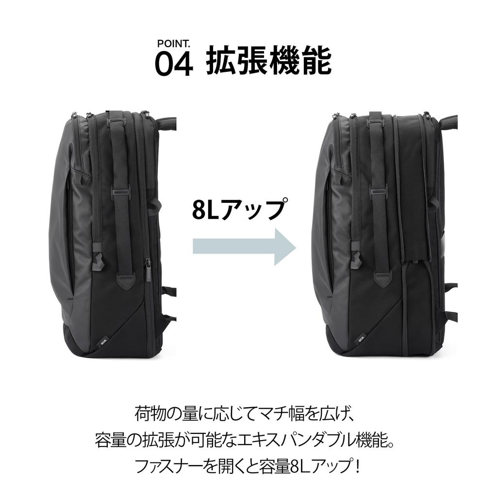 Ace Gene Lagurentis Business Backpack, Fits B4 Size, Fits 15.6-inch PC, 29L, 1150g, No. 68324