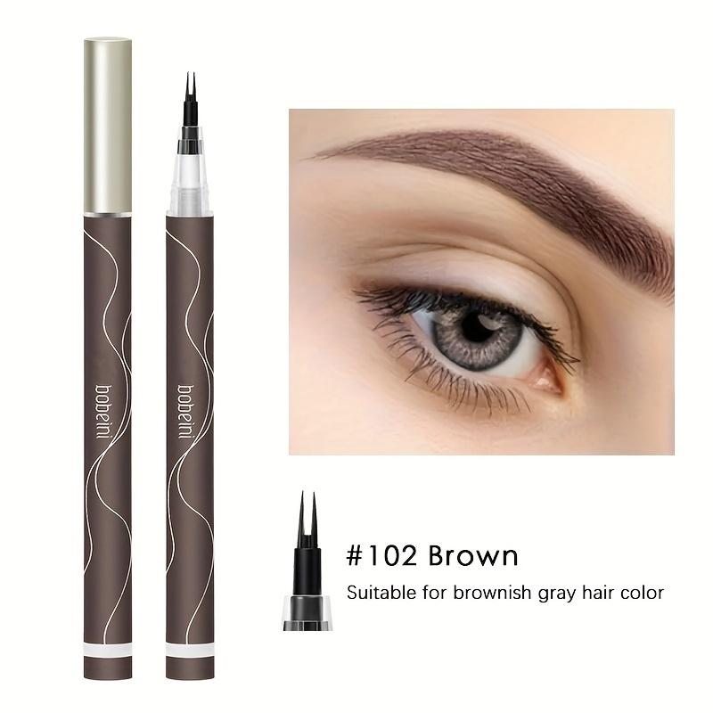 Natural Double Forked Tip Lower Eyelash Pen Makeup Ultra-thin Liquid Quick Drying Eyelash Brow Eyeliner Pencil Makeup Tools