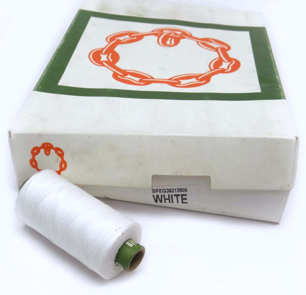 400-метровая белая полиэфирная катушка с оверлоком для ручной швейной машины