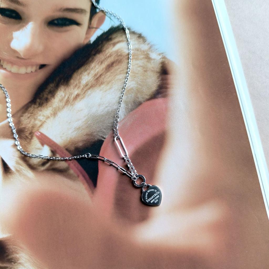 Серебряное колье с без камней, вес изделия 3,91 гр (2161097)