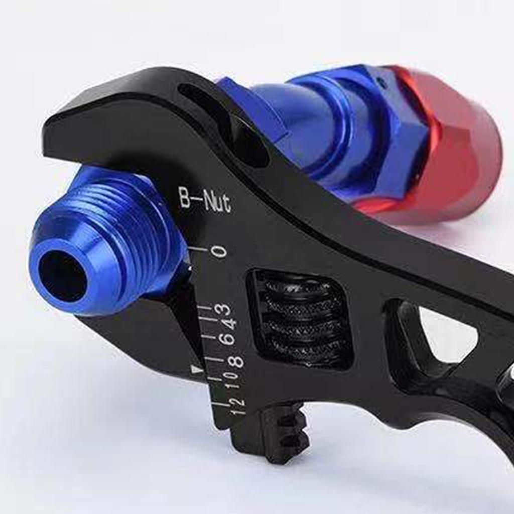 Универсальный регулируемый алюминиевый ключ AN Инструмент для фитингов шлангов Регулируемый алюминиевый гаечный ключ для фитингов шлангов AN3-AN12