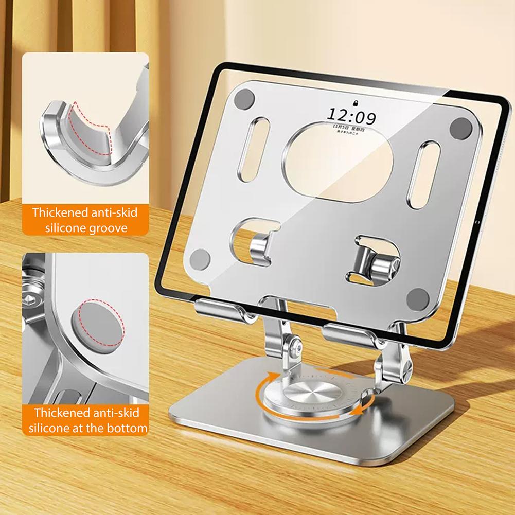 Foldable Tablet Bracket Stand 360 Rotating Hollowed Notebook Holder Desk for 4.7-12 Inch Tablet Mount for Ipad Accessories