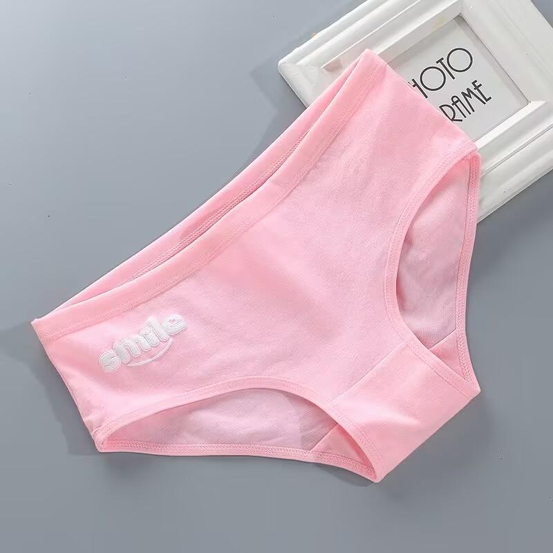 Трусы-подростки, нижнее белье для девочек, хлопковые трусы, спортивные дышащие трусы с буквами для учеников 8-12-14 лет