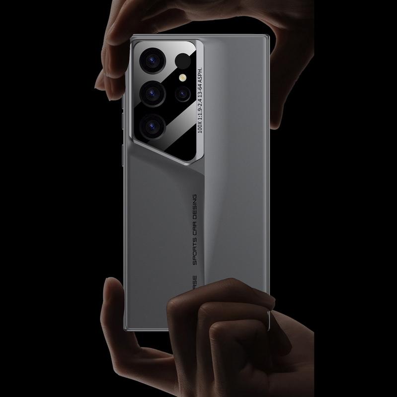 Luxury Ultra Slim Square Phone Case For Samsung Galaxy S24 Ultra S23Ultra Shockproof PC Matte Pure Color Hard Cover