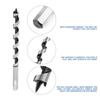 5pcs Carbon Steel Fast Cut Auger Bit Hardened Alloy Steel Wood Drill Bit Set  Planting Hole Drilling