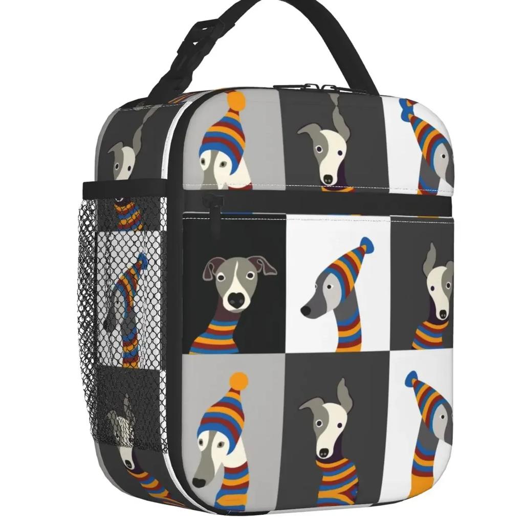 Изолированная сумка для обеда Greyhound Whippet Dog для женщин, портативная, с рисунком борзой, термосумка-холодильник для пикника и путешествий