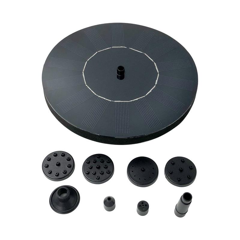 Плавающий солнечный фонтан с цветной подсветкой и автоматическим распылением воды для прудов с рыбами