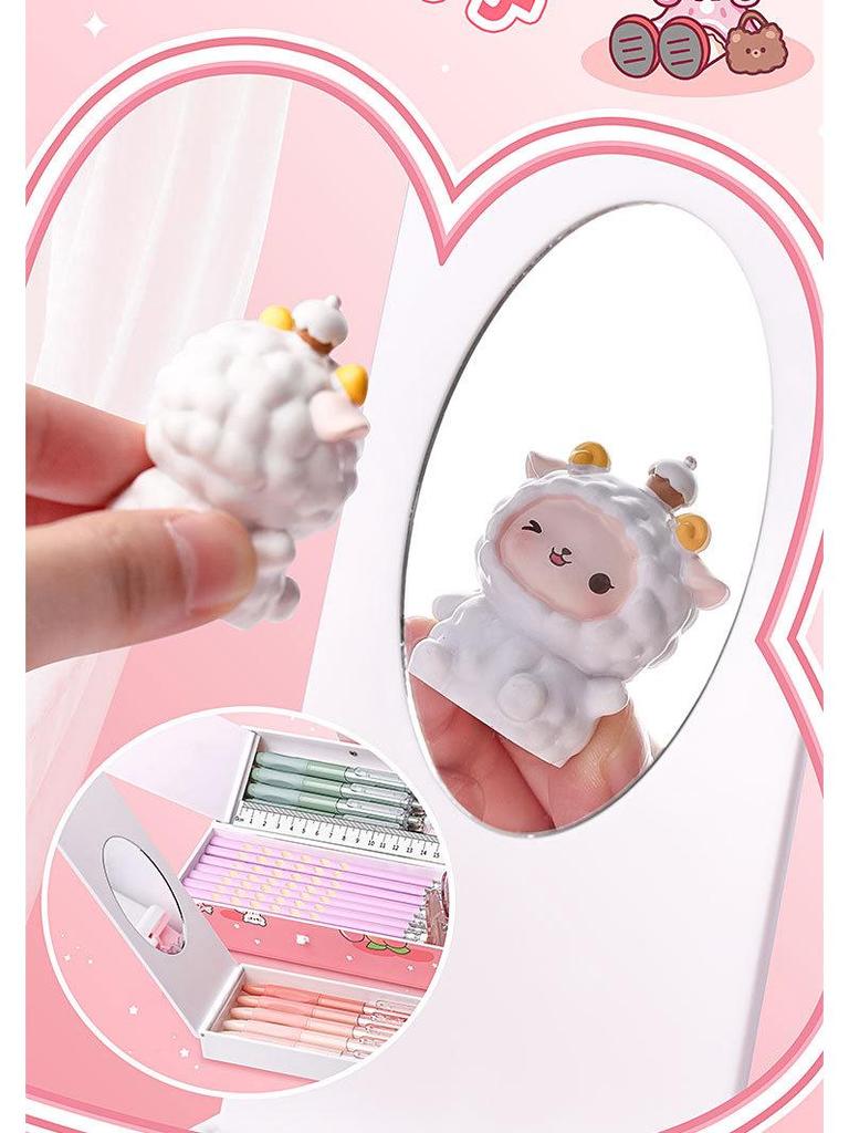 Умный двухслойный пенал для девочек с паролем — стильный и портативный для учеников начальной школы