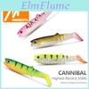 Bait Cannibal Soft Baits Meredith Multisection Ttail 80125mm Pike Bass Jx62