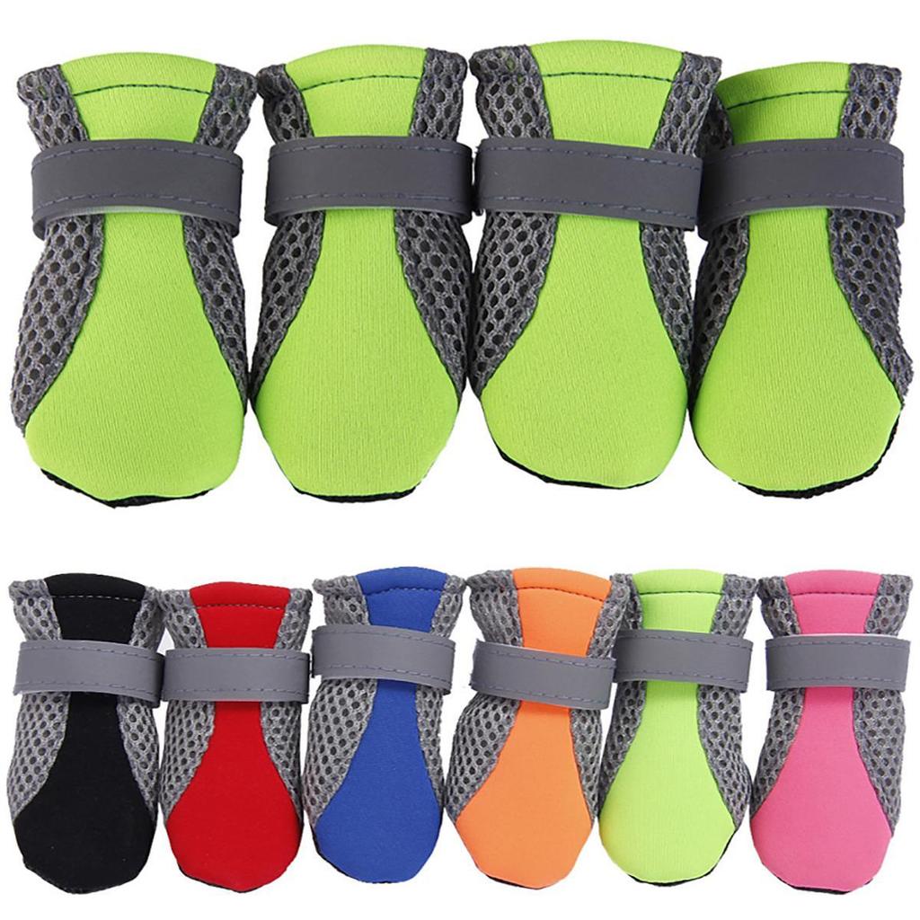 Акриловые ботиночки на липучках пэчворк для собак