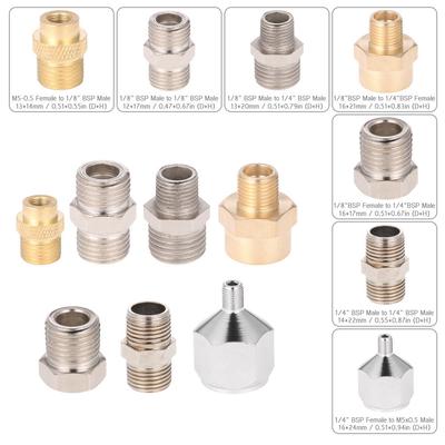 Профессиональный комплект адаптеров для аэрографа, 7 шт., комплект фитингов для компрессора и шланга для аэрографа