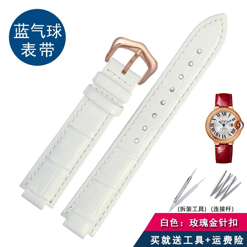 Для мужских часов Cartier из натуральной кожи с женской часовой цепочкой, синяя пряжка-балон, выпуклая коровья кожаная мужская часовая цепочка