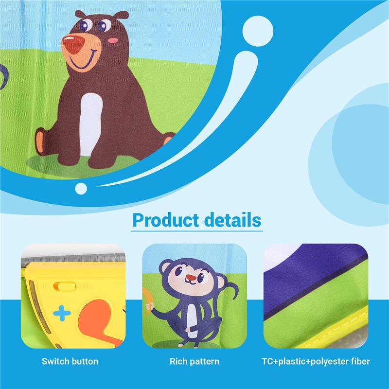 Музыкальный игровой коврик Музыкальный коврик-пианино для детей Напольная клавиатура Танцевальный коврик с 8 звуками животных Детский коврик Обучающие игрушки для изучения