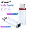 FONKEN 3.5mm Female To Type C/Lightning Male Adapter Headset Converter OTG Earphone Audio AUX Adapter For iPhone Samsung Xiaomi