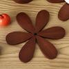 3/4Pcs Christmas Tree Trivets for Hot Dishes Tree Shape Bamboo Potholder with Holder for Pans Bowls Plates Teapots Coasters Home Table Decor