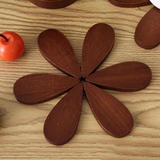 3/4Pcs Christmas Tree Trivets for Hot Dishes Tree Shape Bamboo Potholder with Holder for Pans Bowls Plates Teapots Coasters Home Table Decor
