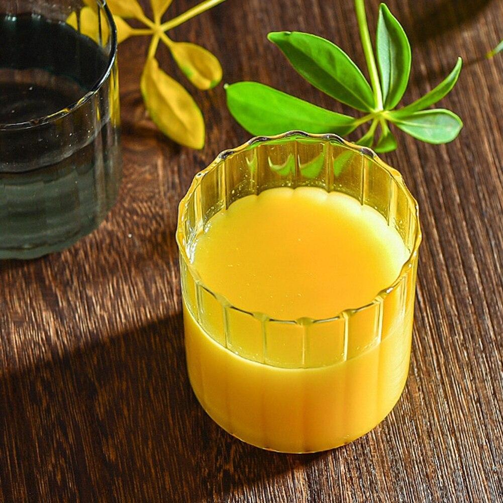 Прозрачная стеклянная кофейная кружка, классическая стеклянная чашка для чая с вертикальными полосками для кофе, чая, напитков