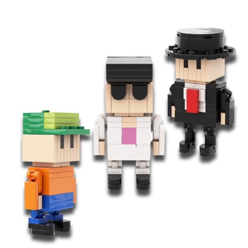 Gobricks Moc Falling Battle Building Blocks Set Diy Creative Game Accessories Small Particle Assembly Toy For Teens