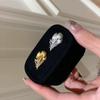Французская ретро брошь-перо со стразами: Модный аксессуар в винтажном стиле высокого класса