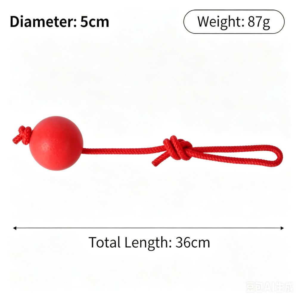 Round Shape Dog Chew Ball Cotton Rope Dog Elastic Toy Puppy Molar Toy Outdoor Fetch Game