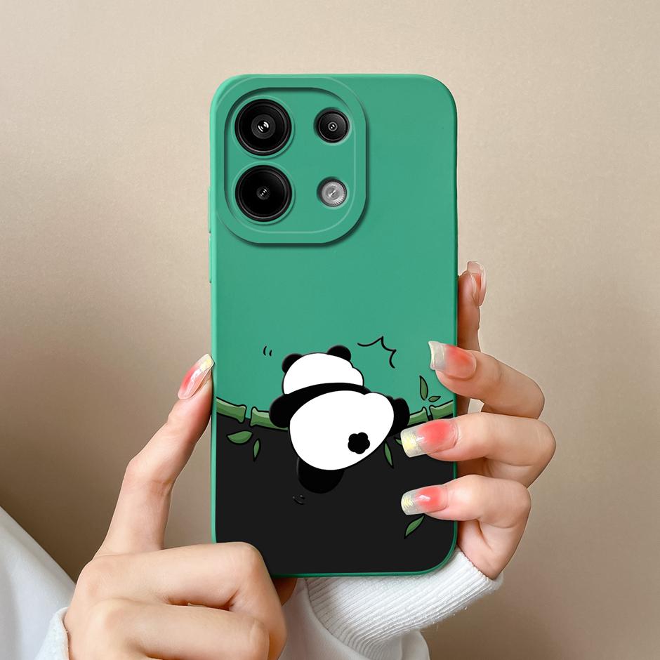 Для Xiaomi Poco M6 Pro 4G 5G Чехол Модный Черный Кокосовая Пальма Жидкий Силикон Мягкий ТПУ Чехол Для XiaomiPocoM6 M6Pro 4G 5G Funda